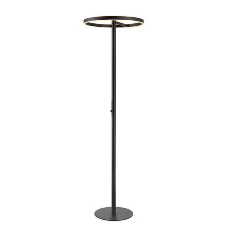 Stylishe One Straight FL Stehleuchte mit kreisförmigem Leuchtenkopf, ideal für Wohnräume und Gastronomie.