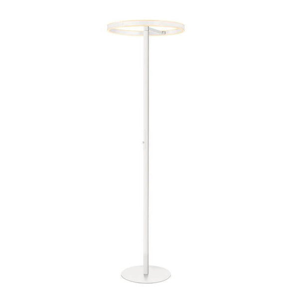 One Straight FL LED lampadaire orientable verticalement en blanc, design moderne pour des espaces élégants.