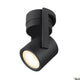 Oculus LED Wand- & Deckenaufbauleuchte Dim-To-Warm in modernem Schwarz, ideal für Akzentbeleuchtung.