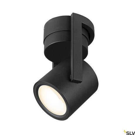 Oculus LED Wand- & Deckenaufbauleuchte Dim-To-Warm in Schwarz, moderne Akzentleuchte mit warmem Licht