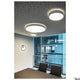 Moderne One 40 Wandlampe Dali 3000 & 4000K Schwarz in einem stilvollen Innenraum.