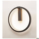 One 40 Wandlampe Dali 3000 & 4000K Schwarz im modernen Design mit runder Form.