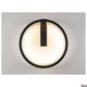 One 40 Wandlampe Dali 3000 & 4000K Schwarz in modernem Design, beleuchtet den Raum effektiv.