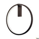 One 60 Wandlampe Dali 3000/4000K Schwarz in modernem Design mit schwarzem Rahmen.