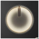 One 60 Wandlampe Dali 3000/4000K Schwarz in stilvollem Design mit sanfter Beleuchtung.