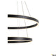 One LED Pendelleuchte Double Dali Up&Down in modernem Design, schwarz mit LED-Beleuchtung.