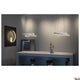 One LED Pendelleuchte Double Phase Up&Down in modernem Wohnraum über Esstisch, bietet elegantes Lichtdesign.