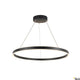 One LED Pendelleuchte Up&Down Dali in modernem Design mit schwarz integriertem Lichtkranz.