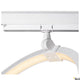 One LED Systemleuchte 3-Phasen Dali Ø 40cm in modernem Design mit flexiblem Befestigungssystem.