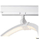Detailaufnahme der One LED Systemleuchte 3-Phasen Dali Ø 40cm mit elegantem Design und hoher Farbwiedergabe.