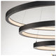 One Triple Pendellampe Dali 3000/4000K Schwarz in modernem, elegantem Design.