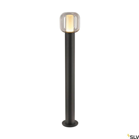 Borne lumineuse d’extérieur Ovalisk Outdoor LED CCT-Switch IP65 au design élégant avec véritable verre et forme minimaliste.