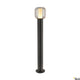 Ovalisk Outdoor LED Pollerleuchte CCT-Switch IP65 in elegantem Design mit echtem Glas und minimalistischer Form.