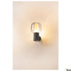 Ovalisk Outdoor LED Wandlampe Anthrazit mit echtem Glas für stilvolle Außenbereiche.