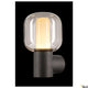 Ovalisk Outdoor LED Wandlampe in Anthrazit mit echtem Glas und modernem Design für Außenbereiche.