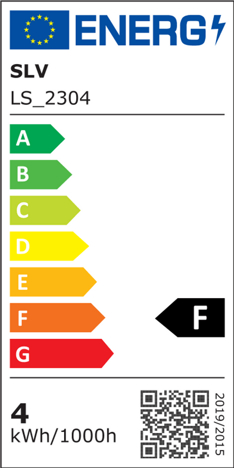 Pema LED Wandleuchte Silbergrau, Energieeffizienzlabel SLV LS_2304, Klasse F