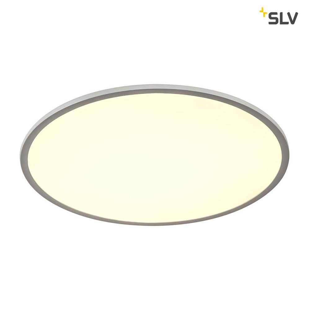 Panel 60 Rund LED Deckenaufbauleuchte Silbergrau 4000K mit homogenen Lichtstrahlen und modernem Design.