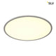 Panel 60 Rund LED Deckenaufbauleuchte Silbergrau 4000K mit homogenen Lichtstrahlen und modernem Design.