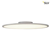 Panel 60 Rund LED Deckenaufbauleuchte Silbergrau 4000K, moderne flache LED-Deckenleuchte mit homogenem Licht