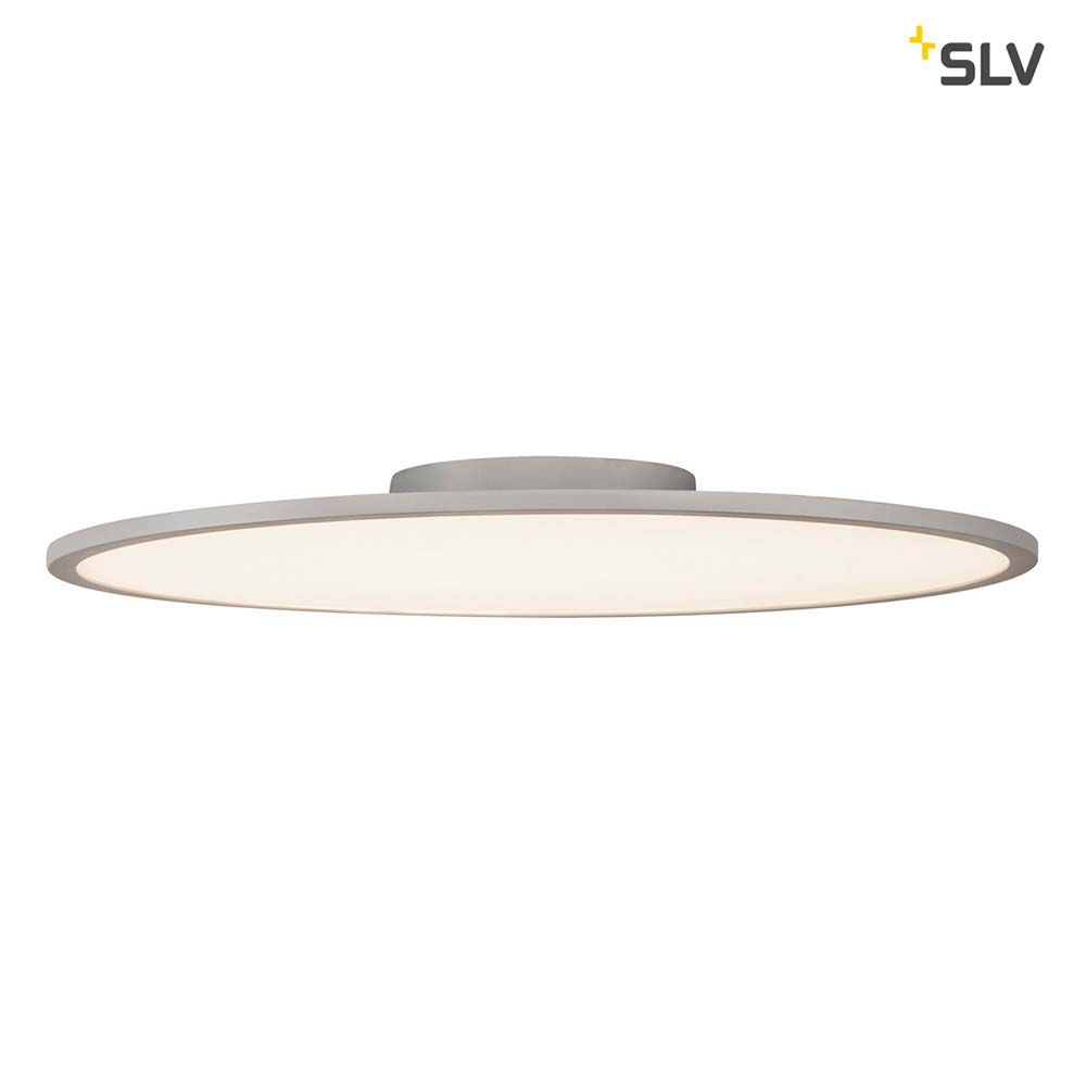 Panel 60 redondo LED plafón de superficie gris plata 3000K