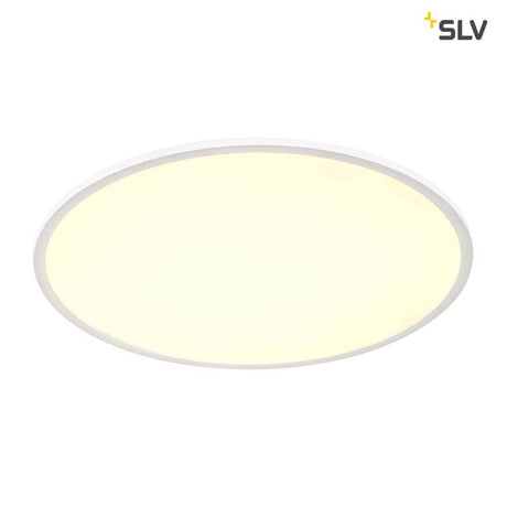 Panel 60 Rund LED Deckenaufbauleuchte Weiß 4000K in runder Form mit homogener Beleuchtung.