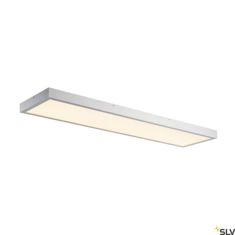 Panel DALI Deckenleuchte 3000K grau, ultraflach, dimmbar, LED, blendfreie Ausleuchtung.