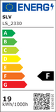Panel Dali Cl 3000K Weiß, LED-Deckenleuchte, Energieeffizienzklasse F, 19 kWh/1000h