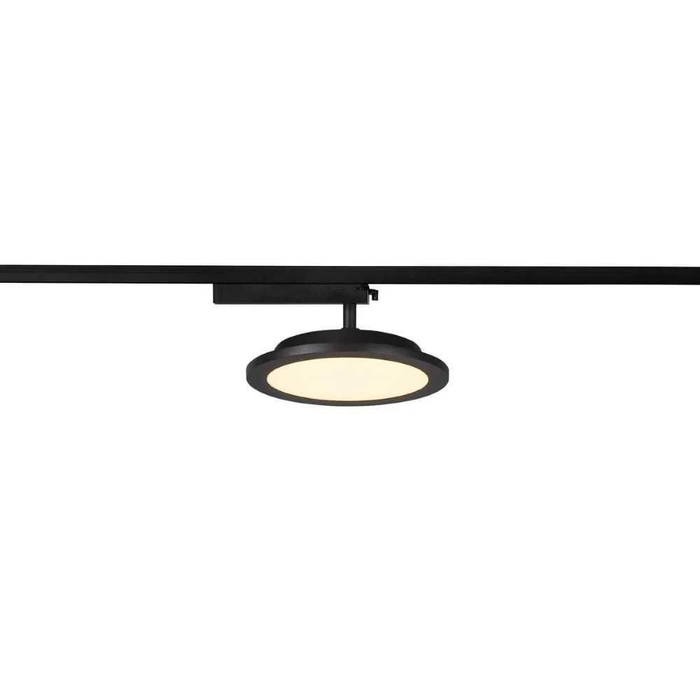 Panel LED Spot Schwarz Track Round Ø 20cm 1-Phasen