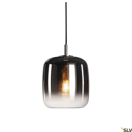 Pantilo 20 pendant lamp E27 chrome with elegant design and a clear lampshade for a modern atmosphere.