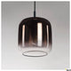 Pantilo 20 Pendellampe E27 Kupfer mit modernem, rauchigem Glasdesign für stilvolle Beleuchtung.