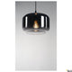 Pantilo 28 Pendellampe E27 Chrom in elegantem Design mit transparentem Lampenschirm und Edison-Glühbirne.