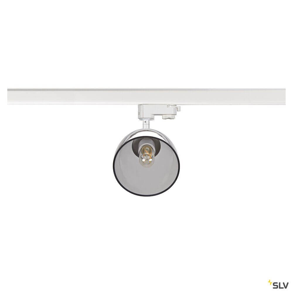 Para Cone 3-Phasen Spot Bambus an Stromschiene, konisch geformter Reflektor für warmes Licht.