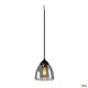 Moderne Para Cone Pendelleuchte mit klarem Glasschirm und warmem Licht, ideal für stilvolle Wohnräume.