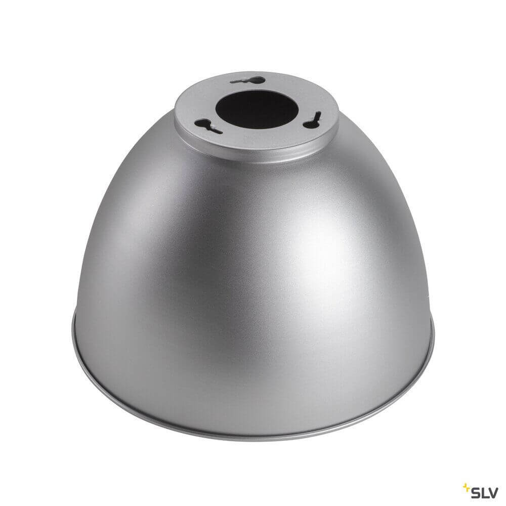 Para Dome Schirm aus Aluminium für PARA DOME Pendelleuchte in silberner Farbe.