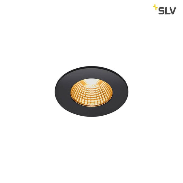 Patta-I LED Außen-Einbauleuchte Rund IP65 Schwarz mit dim-to-warm LED für Außenbereich und Feuchträume