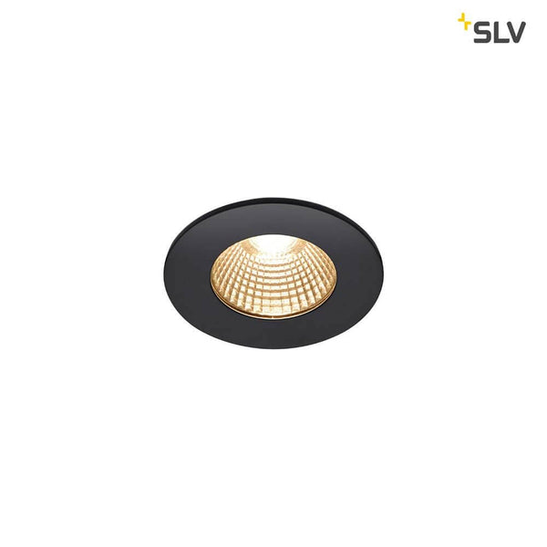 Patta-I LED Außen-Einbauleuchte Rund IP65 Schwarz, schwarze LED-Deckenleuchte für Außenbereich