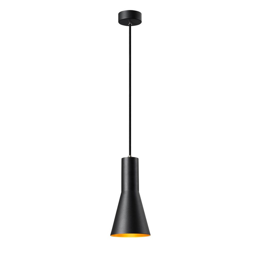 Phelia 130 E27 lámpara colgante negro, oro