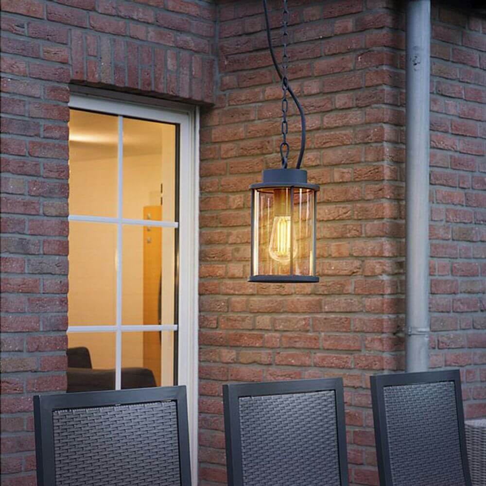 Fotonie E27 Outdoor hanger lamp Anthraciet inclusief 5m ketting IP44