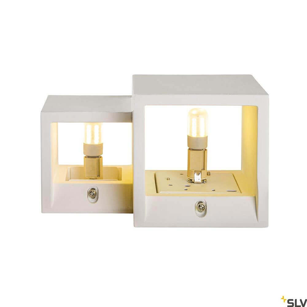 Plastra Cubes Wandleuchte Weiß