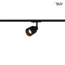 Puri Track Spot QPAR51 Schwarz inkl. 1P.-Adapter, dreh- und schwenkbarer GU10 Hochvoltstrahler für 1Phasen-Schienen-System
