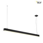 Q-Line Dali Single LED Pendelleuchte Dimmbar Schwarz, schwarze LED-Hängeleuchte mit blendfreiem Licht