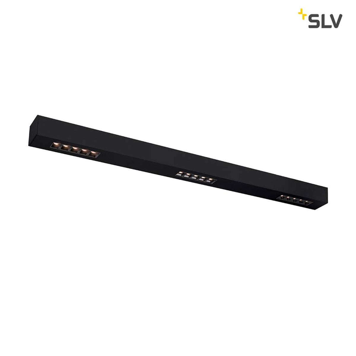 Q-Line LED Deckenaufbauleuchte 1m Schwarz 3000K (1)