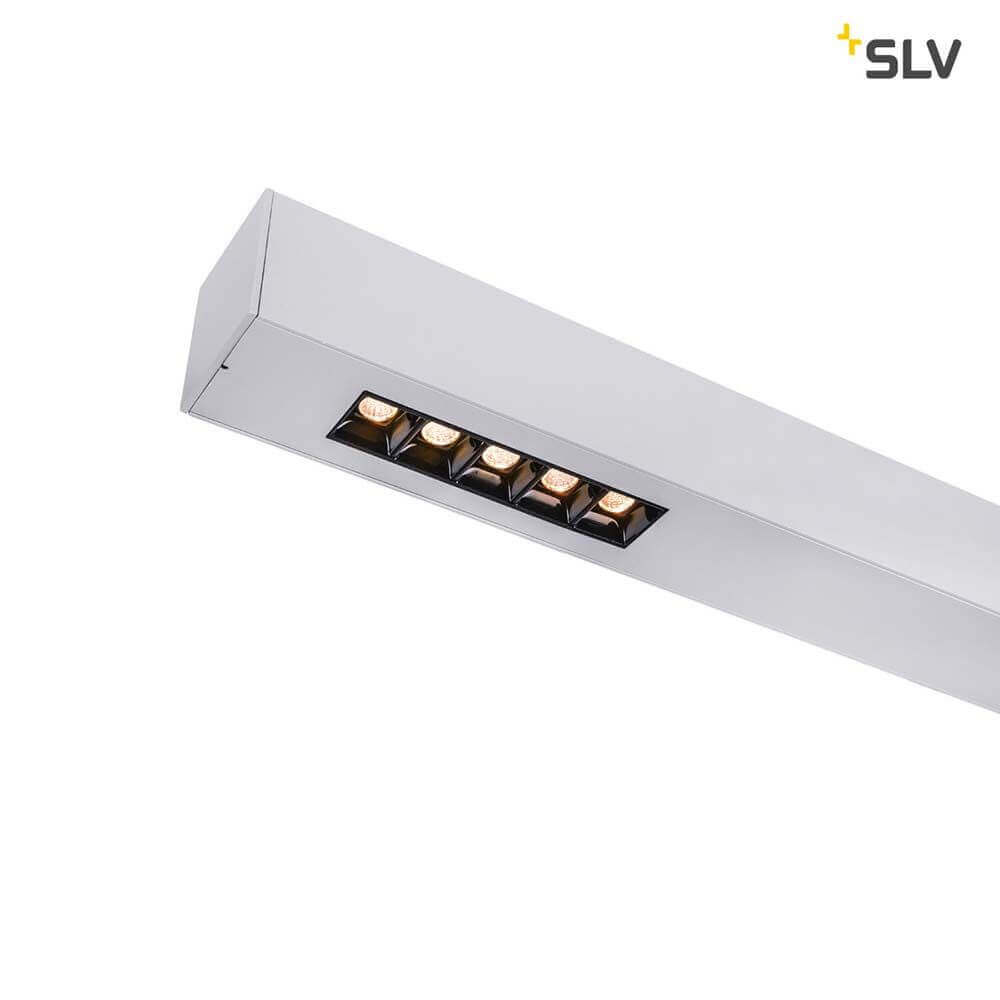 Q-Line LED Deckenaufbauleuchte 1m Silber 3000K