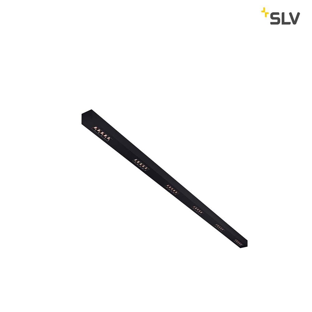 Q-Line Plafón LED de superficie 2m negro 3000K