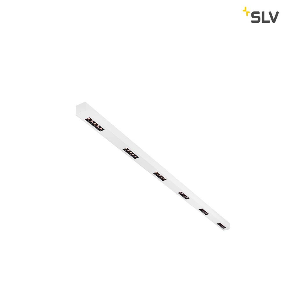 Q-Line LED Deckenaufbauleuchte 2m in Weiß, warmweißes Licht, für Bildschirmarbeitsplatz geeignet.