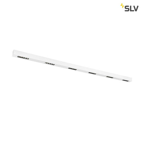 Q-Line LED surface-mounted ceiling light 2m white 4000K in elegant design for workstations with display screens.