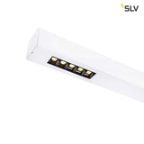 Q-Line LED Deckenaufbauleuchte in Weiß, mit 6 LED-Modulen für hohe Leuchtdichte und dimmbaren Betrieb.