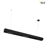 Q-Line LED pendant light 1m black 3000K in a modern design with high-quality LED lights.