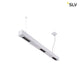 Q-Line LED Pendelleuchte 1m in Silber mit mehreren LEDs und TRIAC Dimmfunktion.