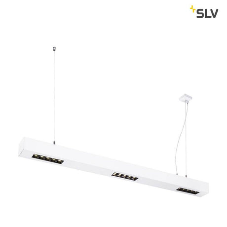 Q-Line LED suspension 1 m blanc 4000K avec un design moderne et un driver LED dimmable TRIAC.